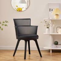 كرسي طعام عصري أسود