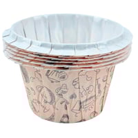 أكواب ورقية للكب كيك بطباعة رسومات المخبوزات – لون...