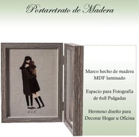 إطار صور مزدوج أنيق وعصري بمقاس 6×8 إنش