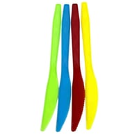 سكاكين بلاستيك متعددة الألوان – 24 حبة