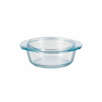 طقم اواني زجاج متعدد الاستخدام ثلاث قطع باحجام مخت...