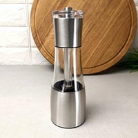 مطحنة ملح وفلفل كهربائية مزدوجة من ستانليس ستيل