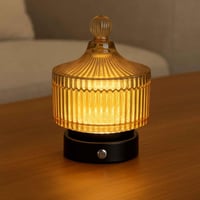 تقديم كريستال مضيء لون كهرماني فاتح للمكسرات و الت...