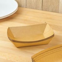 علب تقديم ورقية مستطيلة بلون كرافت