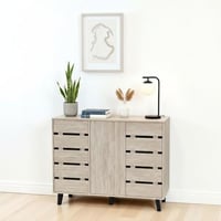 دولاب متعدد الاستخدام خشبي بيج 120 سم