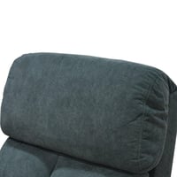 كرسي استرخاء هزاز فخم قماشي بهيكل معدني رمادي غامق