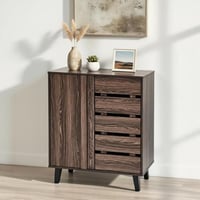 دولاب متعدد الاستخدام خشبي بني 80 سم