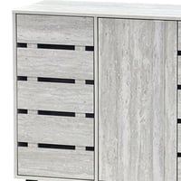 دولاب متعدد الاستخدام خشبي رمادي 120 سم