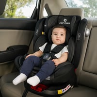 كرسي أطفال للسيارة بوليستر بهيكل بلاستيك مقوي