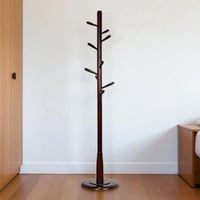 علاقة ملابس من الخشب 180 سم بني