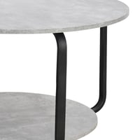 طاولة خدمة مفردة مع قاعدة خشبية رمادي