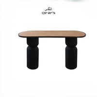 كونسول مودرن أسود وخشب – تصميم معاصر للمداخل وغرف...