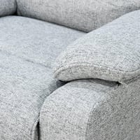 كرسي استرخاء فاخر هزار دوار بحامل جوال رمادي