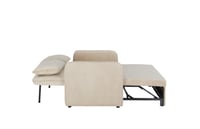 كنبة استرخاء مزدوجة قابلة للتحول إلى سرير – بيج