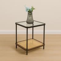 طاولة خدمة سطح زجاج 2 دور