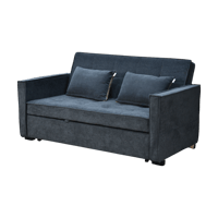 كنبة فاخرة قابلة للتعديل الي سرير مودرن رمادي غامق