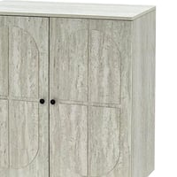 دولاب متعدد الاستخدام خشبي بيج 80 سم