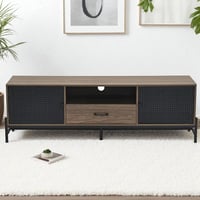 وحدة تلفاز خشبية مودرن بني 180 سم