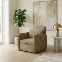 كرسي قابل للتعديل لسرير 2*1 مفرد بني