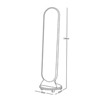 مرآة استاند عصرية مع قاعدة خشب متحركة