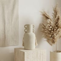 فازة ورد تصميم ديكوري عصري فخار