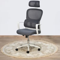 كرسي مكتب دوار رمادي