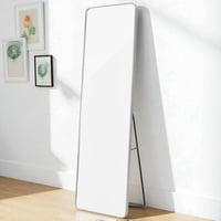 مرآة استاند عصرية بإطار فضي| 170×60 سم