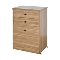 طاولة زينة مودرن خشبية مع مرآة ومقعد متحرك