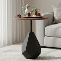 طاولة خدمة مودرن بيج وخشب