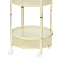 وحدة رفوف متحركة معدنية 3 أدوار بيج