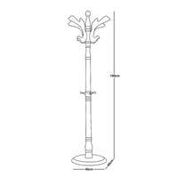 علاقة ملابس خشب 185سم