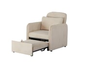 كرسي قابل للتعديل لسرير 2*1 مفرد بيج