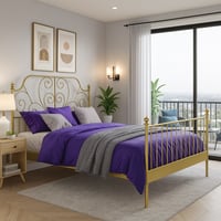 هيكل سرير نافيرا 180x200سم ذهبي