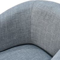 كرسي مفرد فخم قماش بأرجل خشب مودرن رمادي