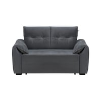 كنبة قابلة للتعديل إلى سرير - رمادي غامق