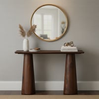 مدخل استقبال عصري خشبي بني 120 سم