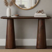 مدخل استقبال عصري خشبي بني 120 سم