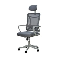 كرسي مكتب دوار رمادي