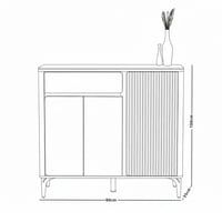 دولاب متعدد الاستخدام سطح رخامي 90 سم