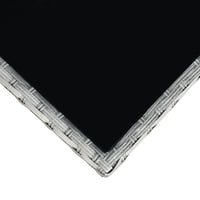 جلسة خارجية 7 مقاعد راتان وطاولة بسطح زجاجي