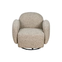 طقم كنب 2 مقعد فاخر مع كرسيين دوار وثابت كافيه