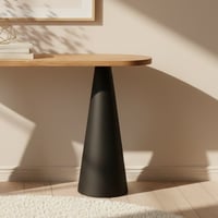 كونسول مودرن أسود وخشب – تصميم معاصر للمداخل وغرف...