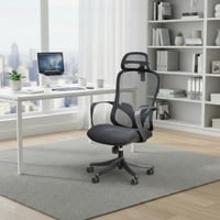 كرسي مكتب مودرن دوار قابل للتعديل أسود