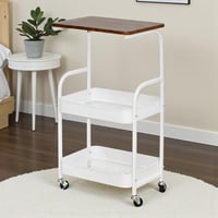 وحدة رفوف متحركة 3 أدوار سطح خشبي