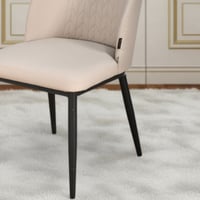 كرسي مفرد مودرن جلد بارجل معدنية كافيه