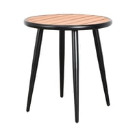 طاولة مفردة دائرية بأرجل معدنية 75×67 سم