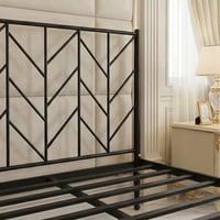 هيكل سرير معدني ذهبي 90×190 سم