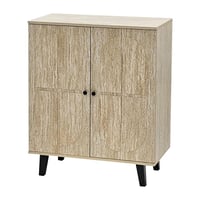 دولاب متعدد الاستخدام خشبي بيج 80 سم