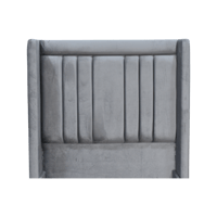 سرير خشبي بتنجيد مخملي فاخر 90×190 سم