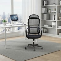 كرسي مكتب مودرن دوار قابل للتعديل أسود